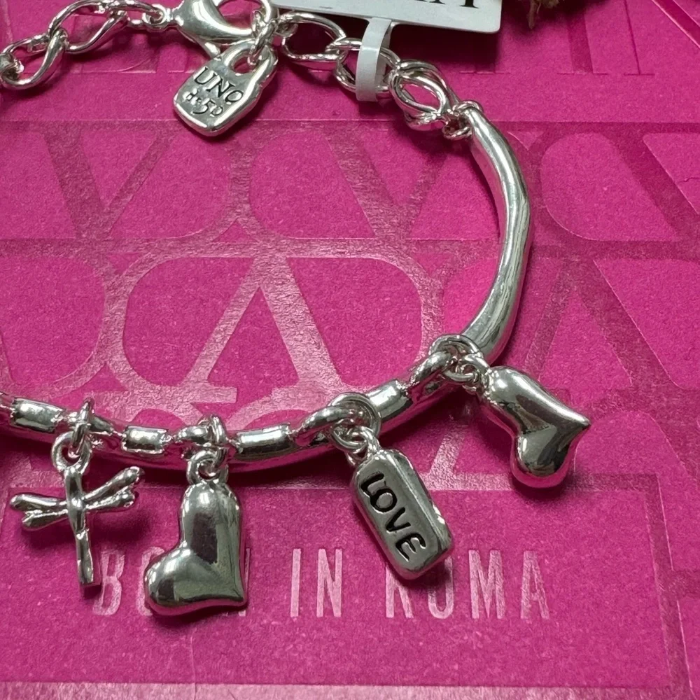 UNOde50 Silver Charm Bracelet